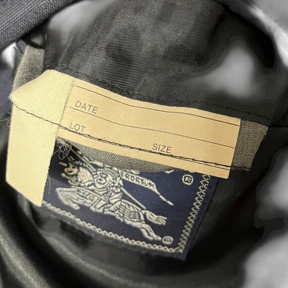 Burberry Mens Suit Jacket Blazer Sportcoat Blue Windowpane No size‎ tag - 46? - Picture 8 of 11